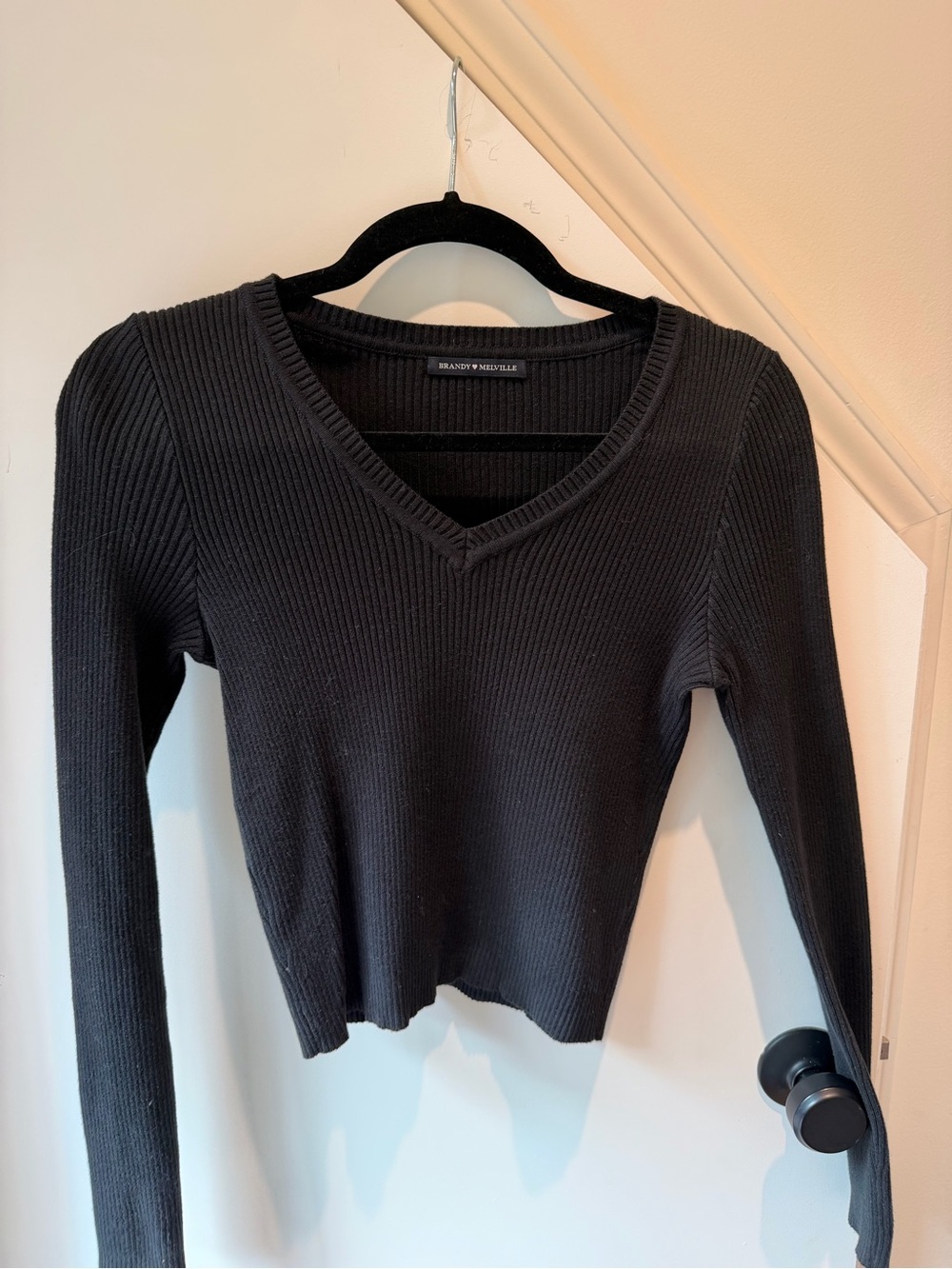 Brandy Melville V neck fitted sweater